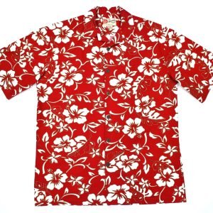 Red Paradise Floral Hawaiian Shirt