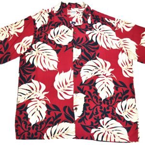 Red Monstera Tropical Shirt