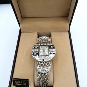Elegant Crystal Accent Bracelet Watch